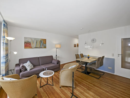 Die Ferienwohnung ist für bis zu 4 Personen ausgelegt.