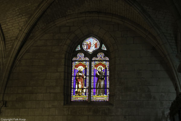 Bild: Glasfenster in der Église Saint-Denis d’Amboise