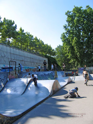 Bild: Skaterbahnen im Park de Bercy