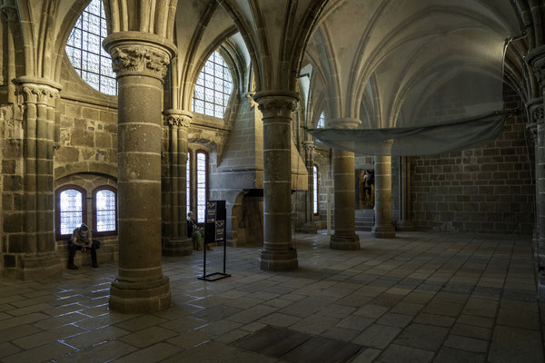 Bild: Säle der Abtei Mont-Saint-Michel