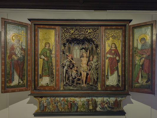 Bild: Retable im Musée de l'Œuvre Notre-Dame in Strasbourg