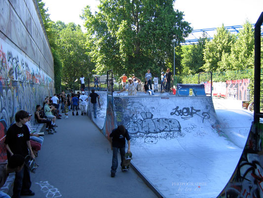 Bild: Skaterbahnen im Park de Bercy