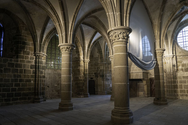 Bild: Säle der Abtei Mont-Saint-Michel 