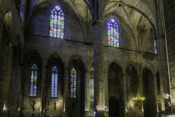 Bild: Im Innern der Basílica de Santa Maria del Mar, Barcelona