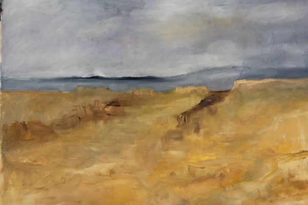 Wüste Negev VIII Öl auf Papier, 47x68, 2020