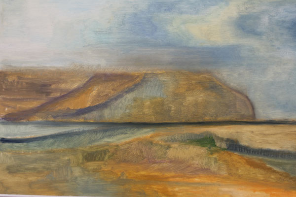 Wüste Negev VIII, Öl auf Papier, 50x70,  2020