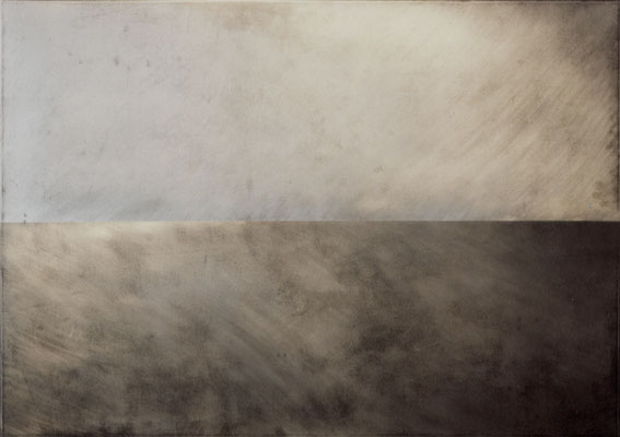 „horizont #008“, 2001, 140x100x5cm, Aluminium