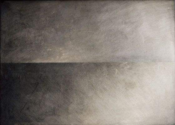 „horizont #022“, 2001, 100x70x5cm, Aluminium