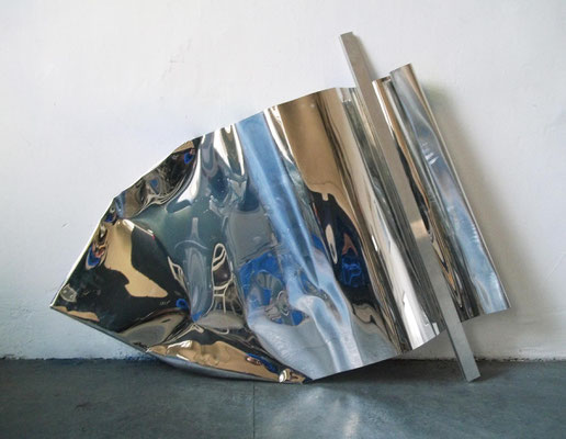 „o.T.“, 134x93cm, Aluminium poliert, 2011