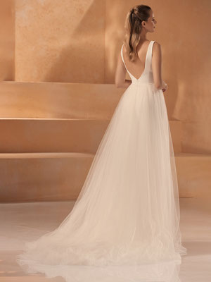 Bridal dress MARBLE-overskirt