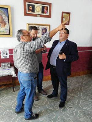 Visita del Alcalde, Manuel Lavado