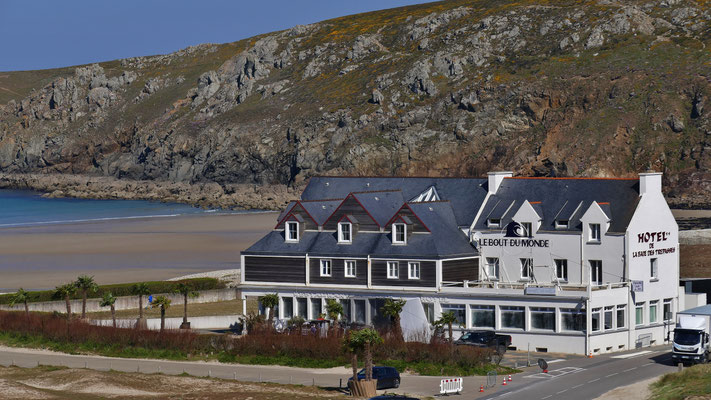 La Baie des Trépassés, Cap Sizun, Dreharbeiten zum Film 'L'Île aux 30 Cercueils'