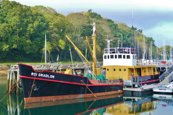 Douarnenez, Museumshafen, alte Schiffe, Port-Rhu