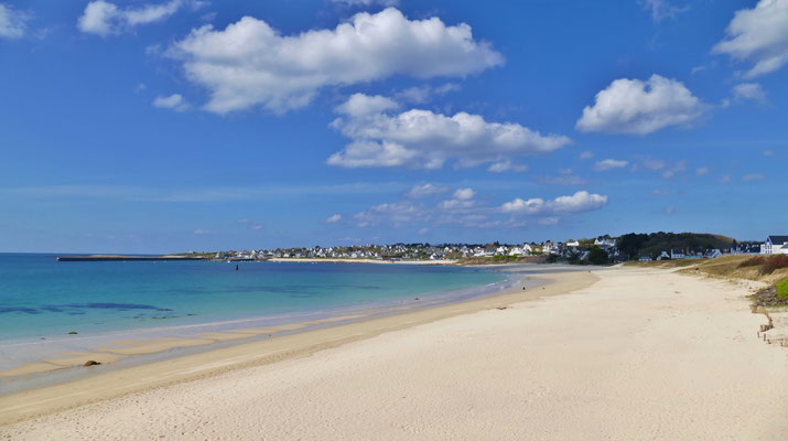 Audierne, Strand von Trescadec, türkisgrünes Wasser