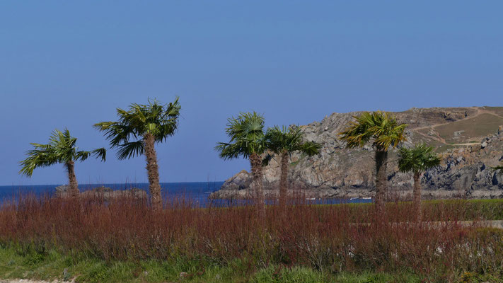 La Baie des Trépassés, Cap Sizun, Dreharbeiten zum Film 'L'Île aux 30 Cercueils'