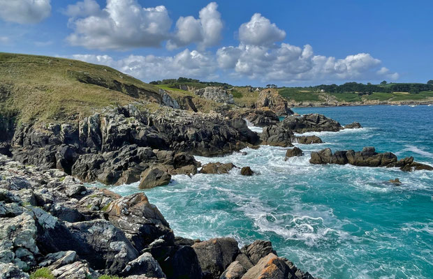 Küstenwanderweg GR34, Cap Sizun, Finistère, Bucht von Douarnenez, Zöllnerweg, Pors Péron zur Pointe du Millier, wandern, Atlantik