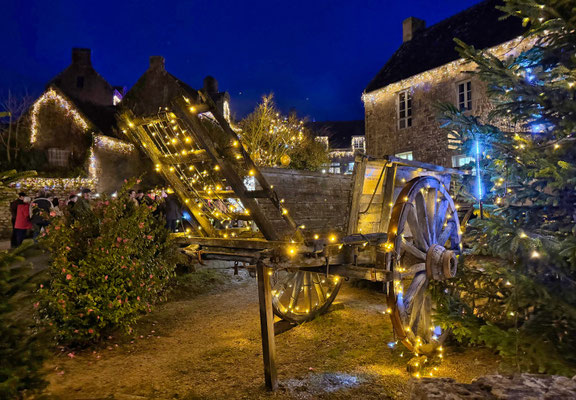 Locronan an Weihnachten, Lichterglanz, Weihnachtsmarkt