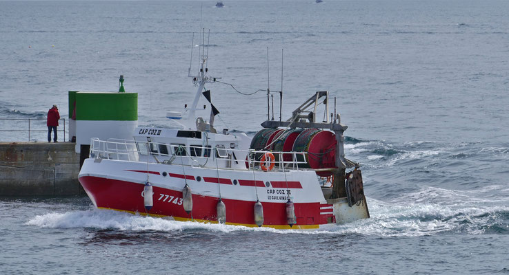 Das Einlaufen der Fischerboote in Le Guilvinec, Einlaufparade