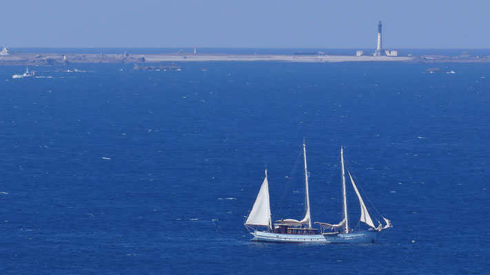 La Baie des Trépassés, Cap Sizun, Dreharbeiten zum Film 'L'Île aux 30 Cercueils'