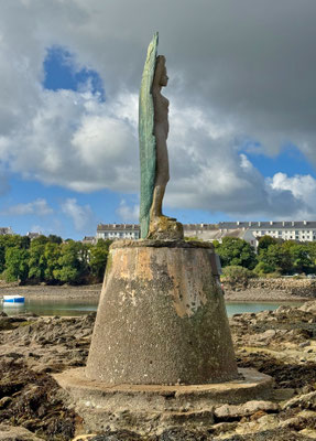 Île Tristan, Douarnenez, La Femme Sardine, Denkmal, Hommage
