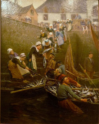 Alfred Guillou, Débarquement du Thon à Concarneau