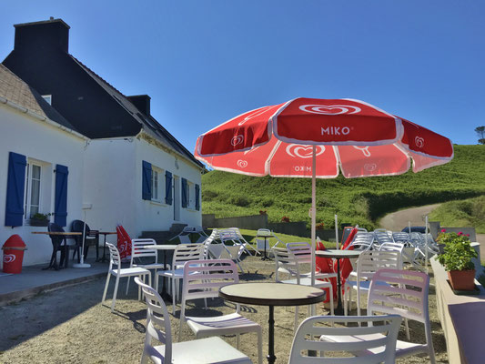 La Buvette de Pors Théolen, Cléden-Cap-Sizun, Café, Bar, am Atlantik, Bretagne
