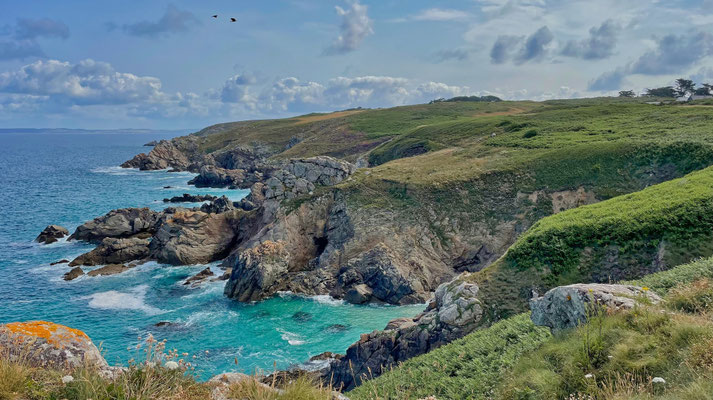 Küstenwanderweg GR34, Cap Sizun, Finistère, Bucht von Douarnenez, Zöllnerweg, Pors Péron zur Pointe du Millier, wandern, Atlantik