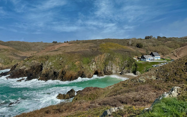 Pors Théolen, Cap Sizun, Schutzhafen und Buvette de Pors Théolen