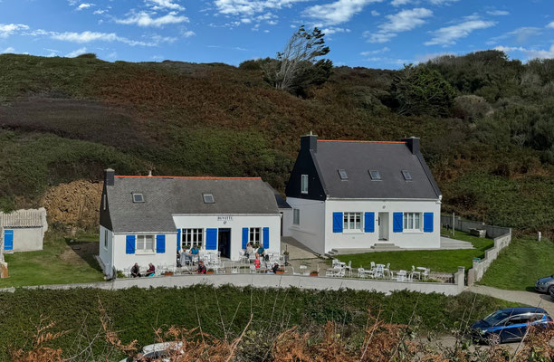 Pors Théolen, Cap Sizun, Schutzhafen und Buvette de Pors Théolen