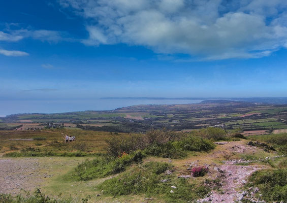 Aussicht vom Berg Ménez-Hom