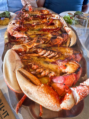 Restaurant L'Etrave Roma, Cléden-Cap Sizun, gegrillter Hummer