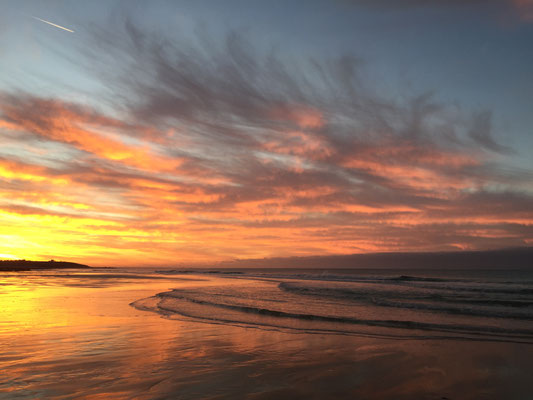 Morgenstimmung am Strand von Mesperleuc, Plouhinec, Ferienhaus Tal Ar Mor