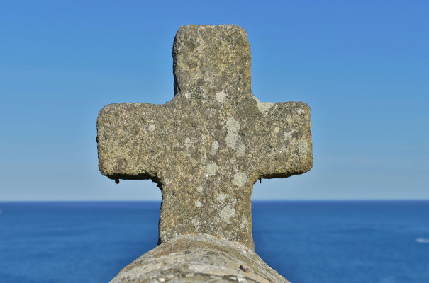 Die Pointe du Van mit der Chapelle de Saint They, Cap Sizun, Bretagne