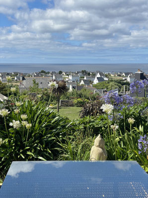 Meerblick von der Terrasse, Ferienhaus Tal Ar Mor, Bucht von Audierne
