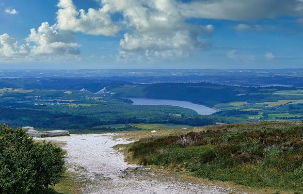 Aussicht vom Berg Ménez-Hom
