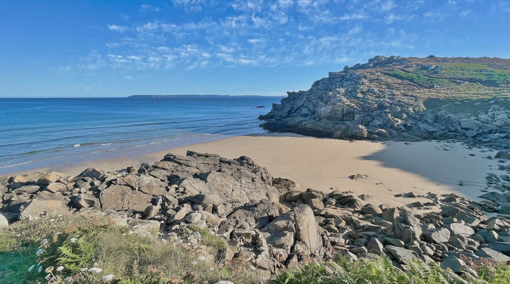 Küstenwanderweg GR34, Cap Sizun, Finistère, Bucht von Douarnenez, Zöllnerweg, Pors Péron zur Pointe du Millier, wandern, Pointe du Millier, Phare du Millier