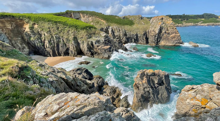 Küstenwanderweg GR34, Cap Sizun, Finistère, Bucht von Douarnenez, Zöllnerweg, Pors Péron zur Pointe du Millier, wandern, Atlantik