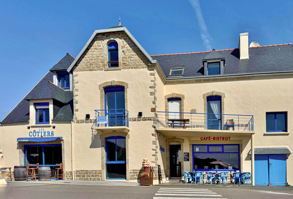 Pors Poulhan, Plouhinec, Bucht von Audierne, Bar les Côtiers, Crêpes