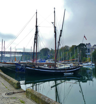 Douarnenez, Museumshafen, alte Schiffe, Port-Rhu