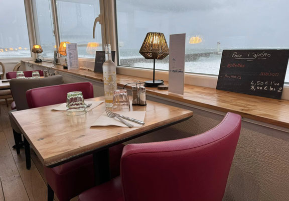 Restaurant Le Grand Large, Audierne, Menu und Meerblick