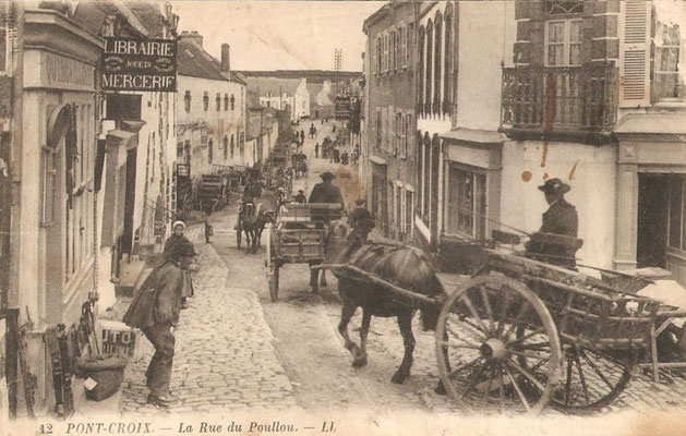 Pont-Croix, altes Foto, Autor unbekannt