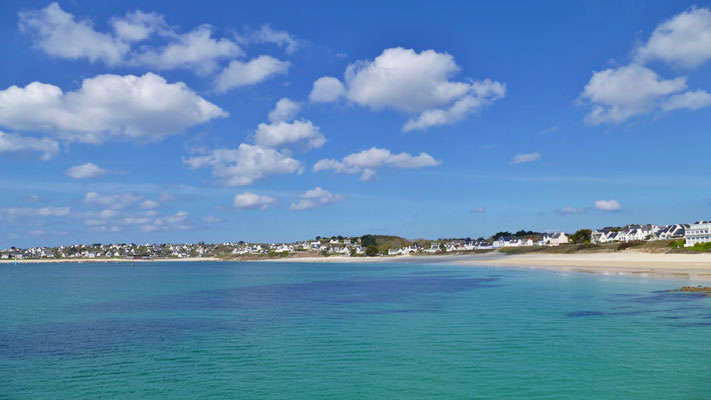 Audierne, Strand von Trescadec, türkisgrünes Wasser