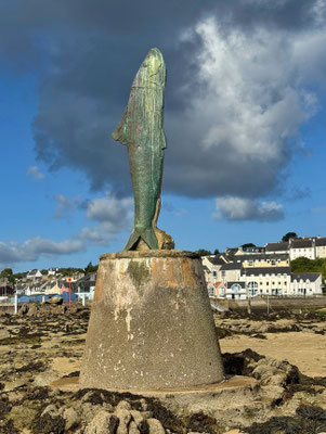 Île Tristan, Douarnenez, La Femme Sardine, Denkmal, Hommage