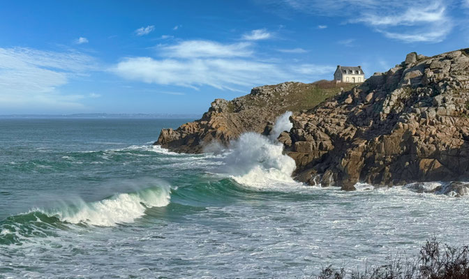 Die Pointe du Millier, Beuzec-Cap-Sizun, Leuchtturmhaus