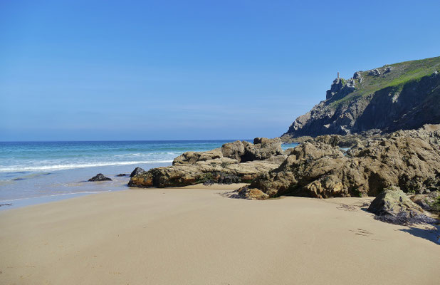 La Buvette de Pors Théolen, Cléden-Cap-Sizun, Café, Bar, am Atlantik, Strand, Bretagne