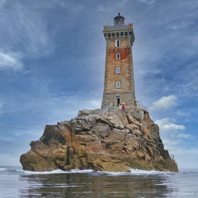 La Vieille, die alte Dame, Leuchtturm vor der Pointe du Raz, Cap Sizun