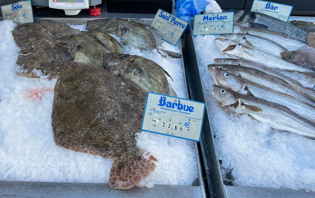 Markt in Audierne, Cap Sizun, Fisch