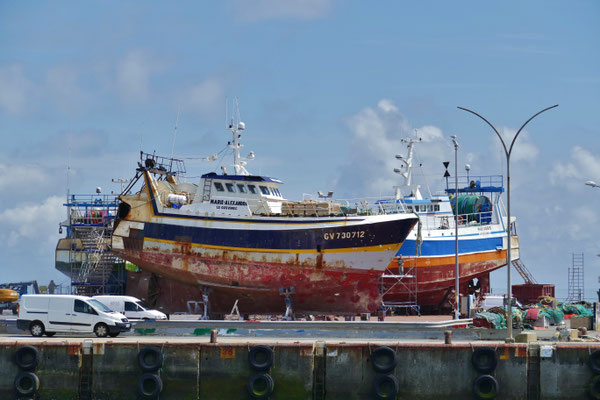 Fischereihafen Le Guilvinec, Fischerboote