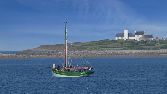 Cap Sizun, Bucht von Audierne, alter Segler, Segeltour