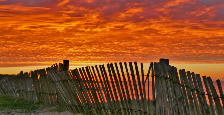Ferienhaus Ker Armor, Plouhinec, Sonnenuntergang über der Bucht von Audierne